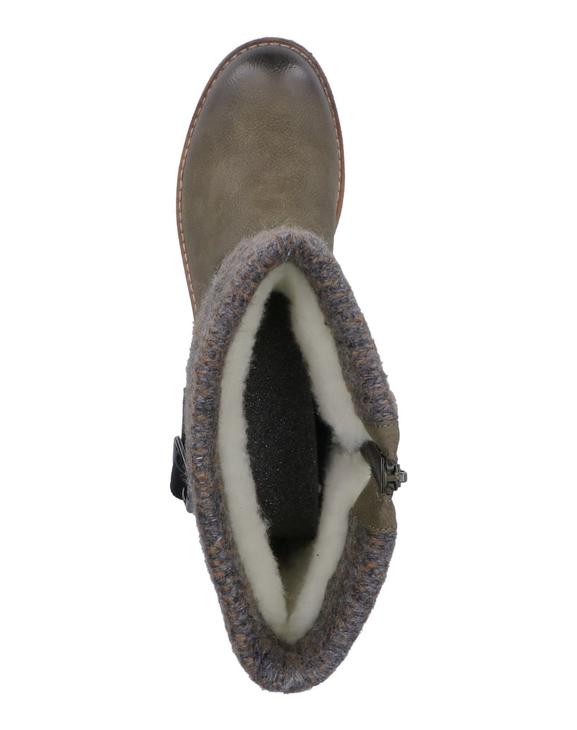 Rieker-Vysoké-kozačky-94692-zelená