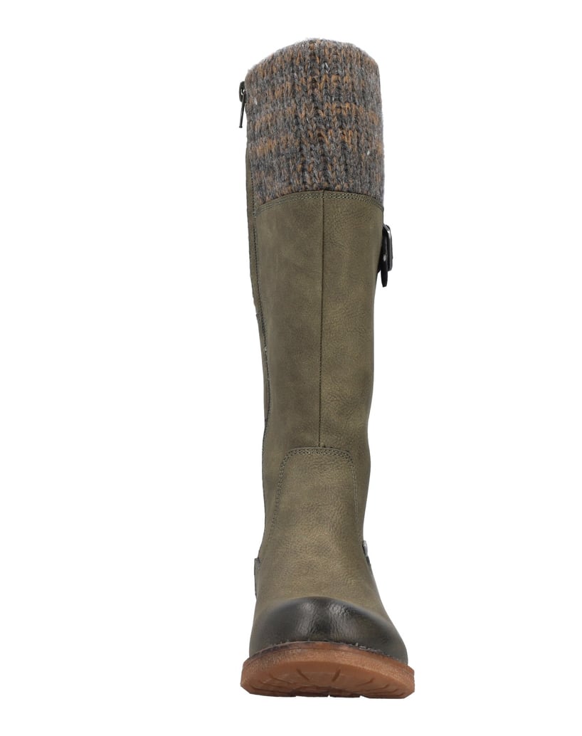 Rieker-Vysoké-kozačky-94692-zelená