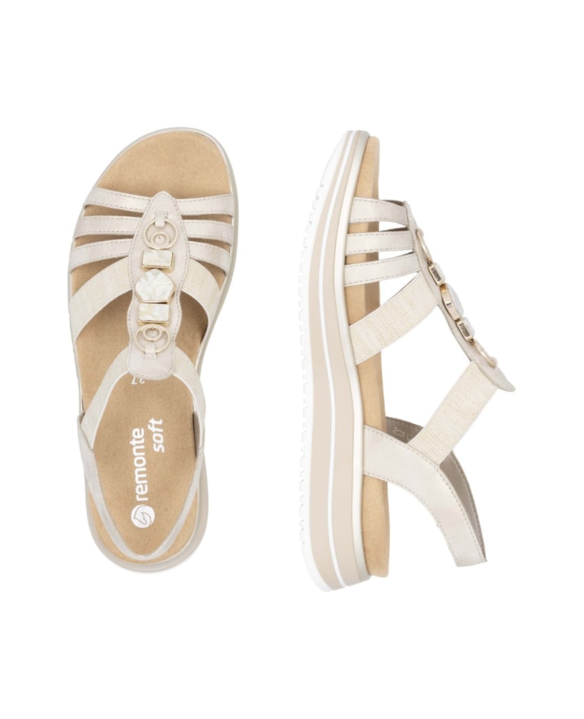 Remonte-Riemchensandalen-D1J60-gold