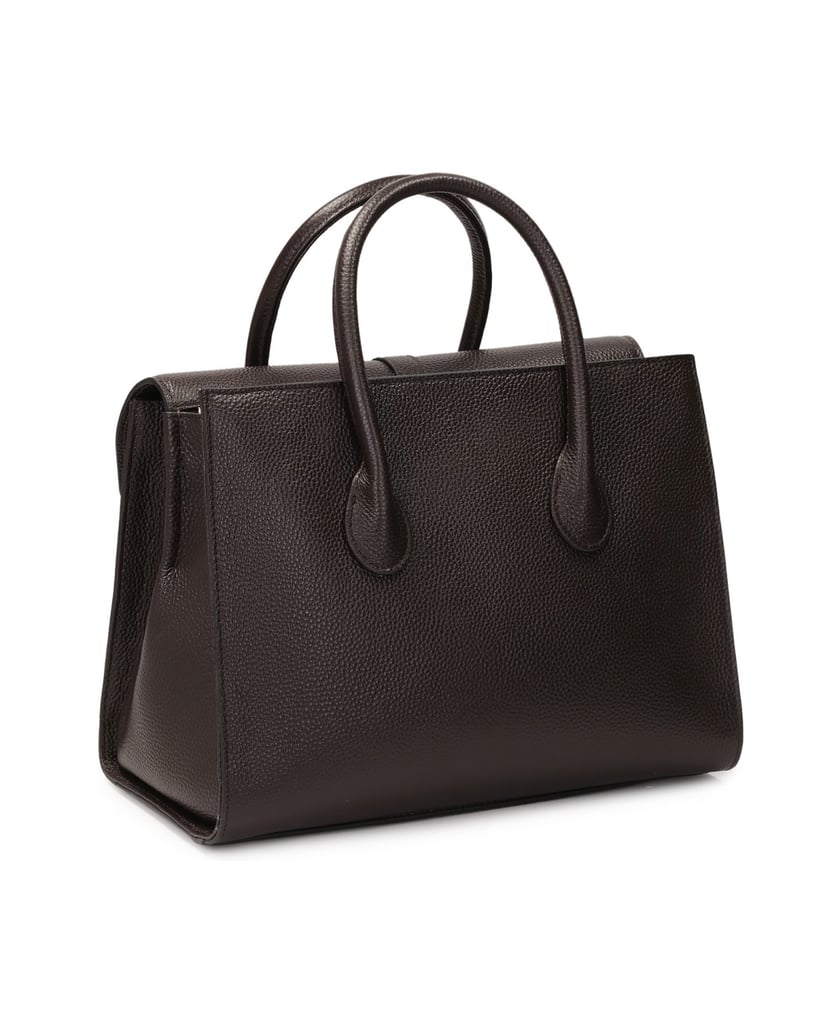 Kazar-Dark-brown-handbag-with-handles-and-detachable-strap-hnědá