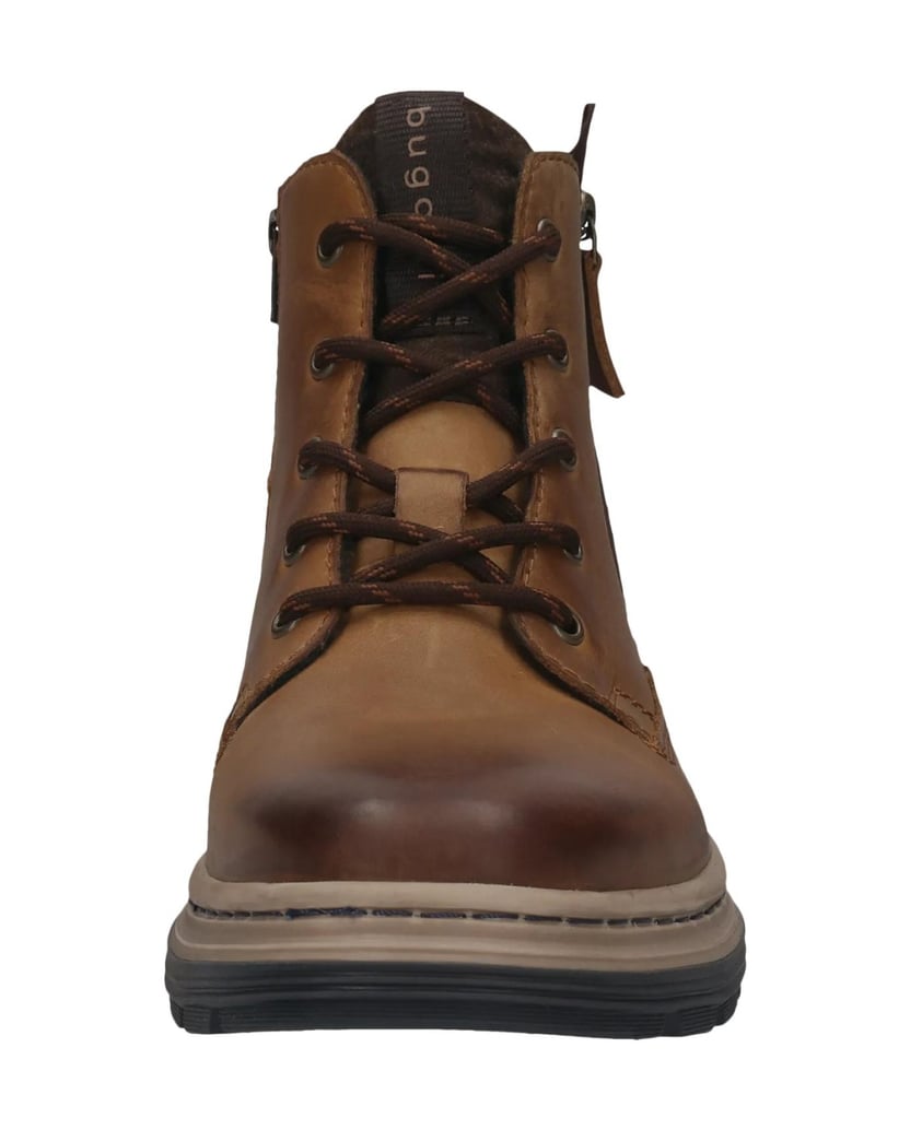 BUGATTI-Schnürstiefel-cognac