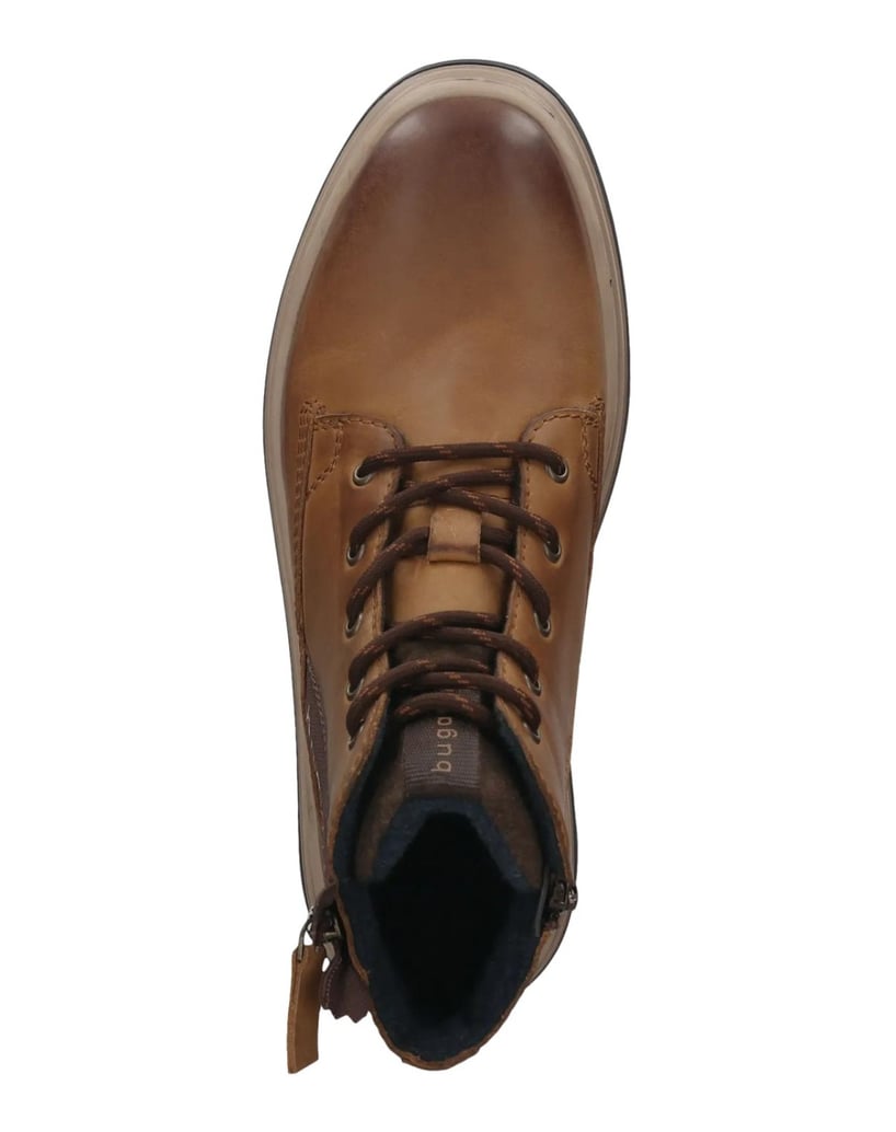 BUGATTI-Schnürstiefel-cognac