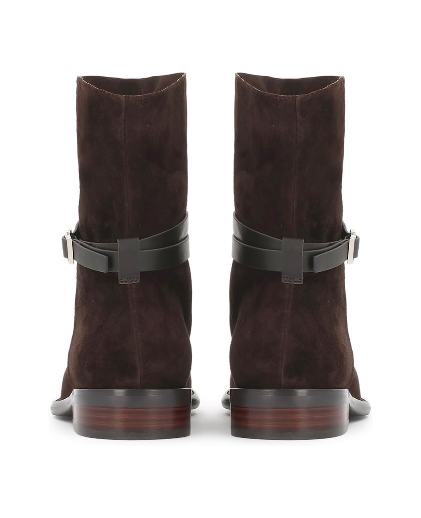 Kazar-Brown-suede-boots-with-slip-on-upper-hnedá