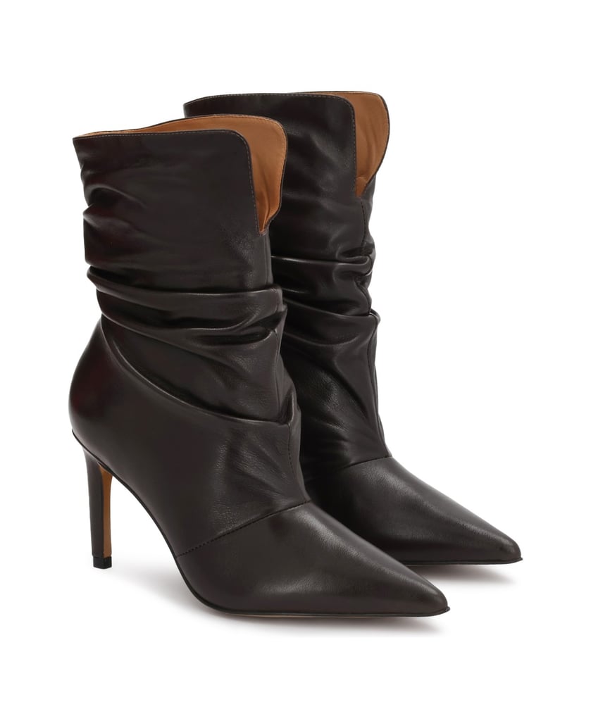 Kazar-Leather-boots-with-crinkle-upper-hnědá