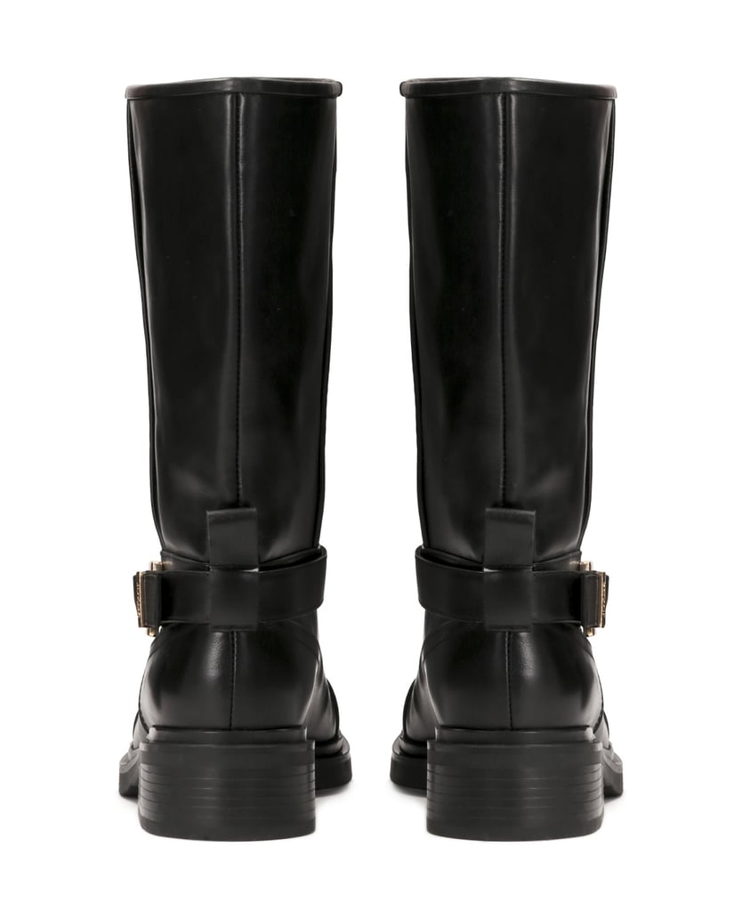 Kazar-Black-boots-with-extended-upper-černá