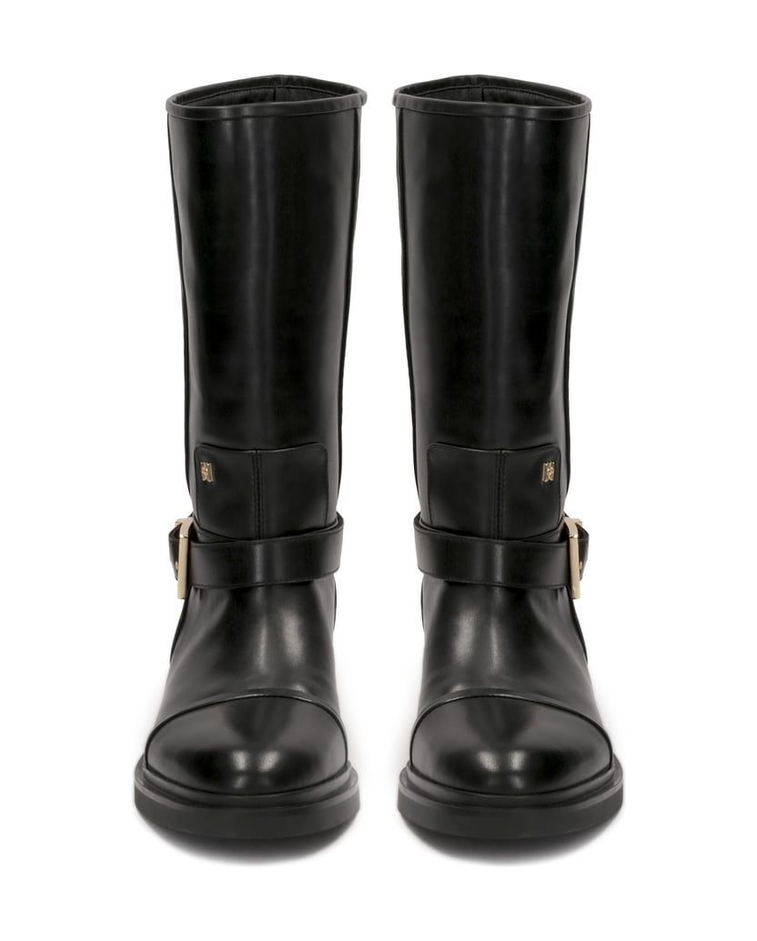 Kazar-Black-boots-with-extended-upper-černá