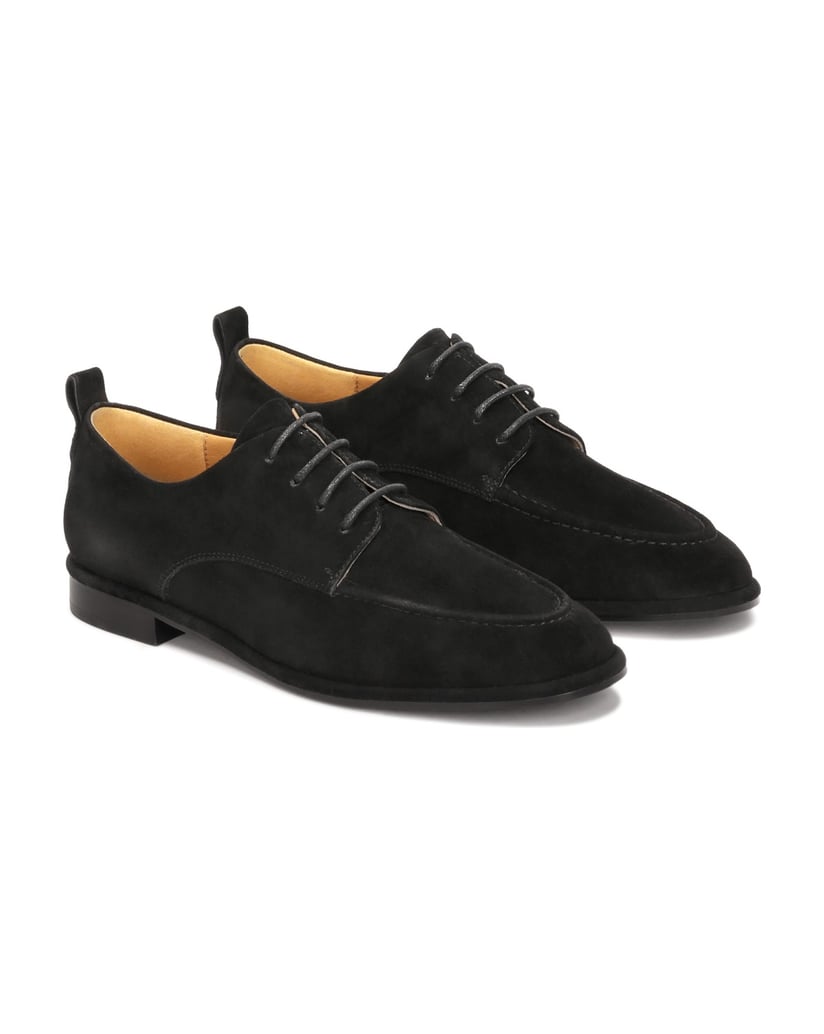 Kazar-Lace-up-black-suede-shoes-černá