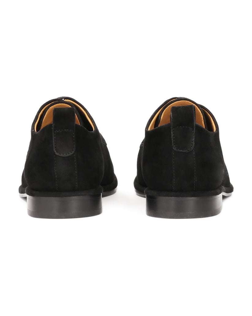 Kazar-Lace-up-black-suede-shoes-černá