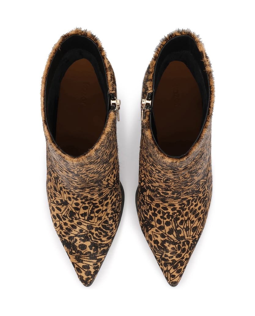 Kazar-Patterned-leather-boots-with-natural-hair-finish-čierna