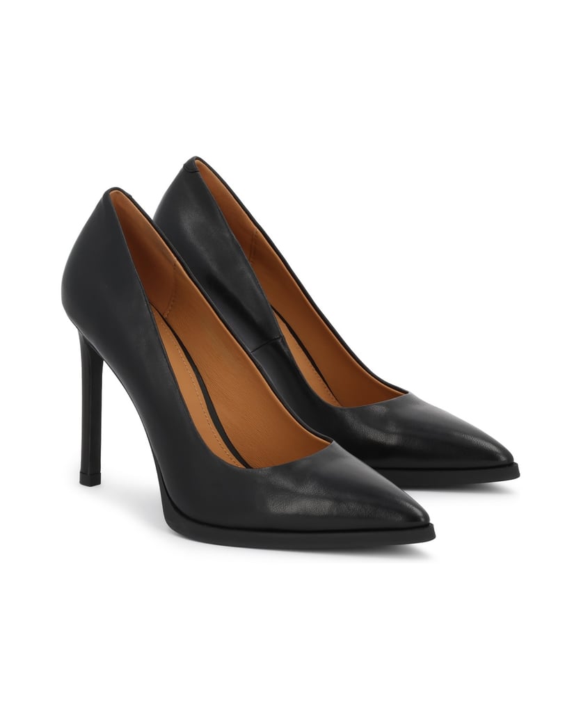 Kazar-Classic-black-leather-pumps-čierna