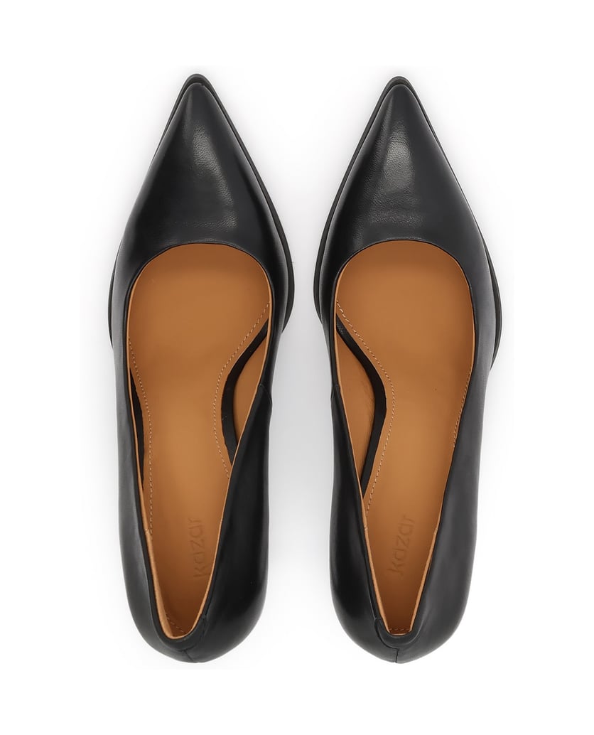 Kazar-Classic-black-leather-pumps-čierna