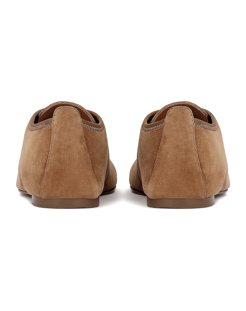 Kazar-Halbschuhe-aus-hellbraunem-Wildleder-zum-Schnüren-camel