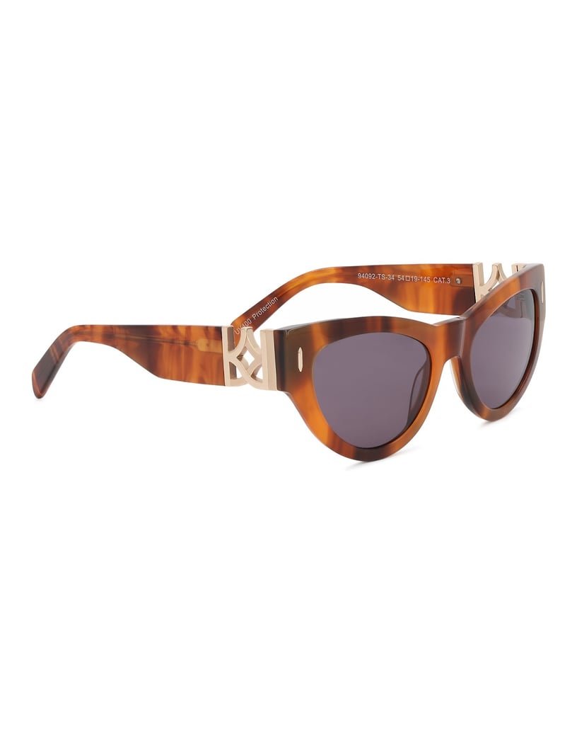 Kazar-Cat-eye-sunglasses-with-a-tortoiseshell-frame-hnědá