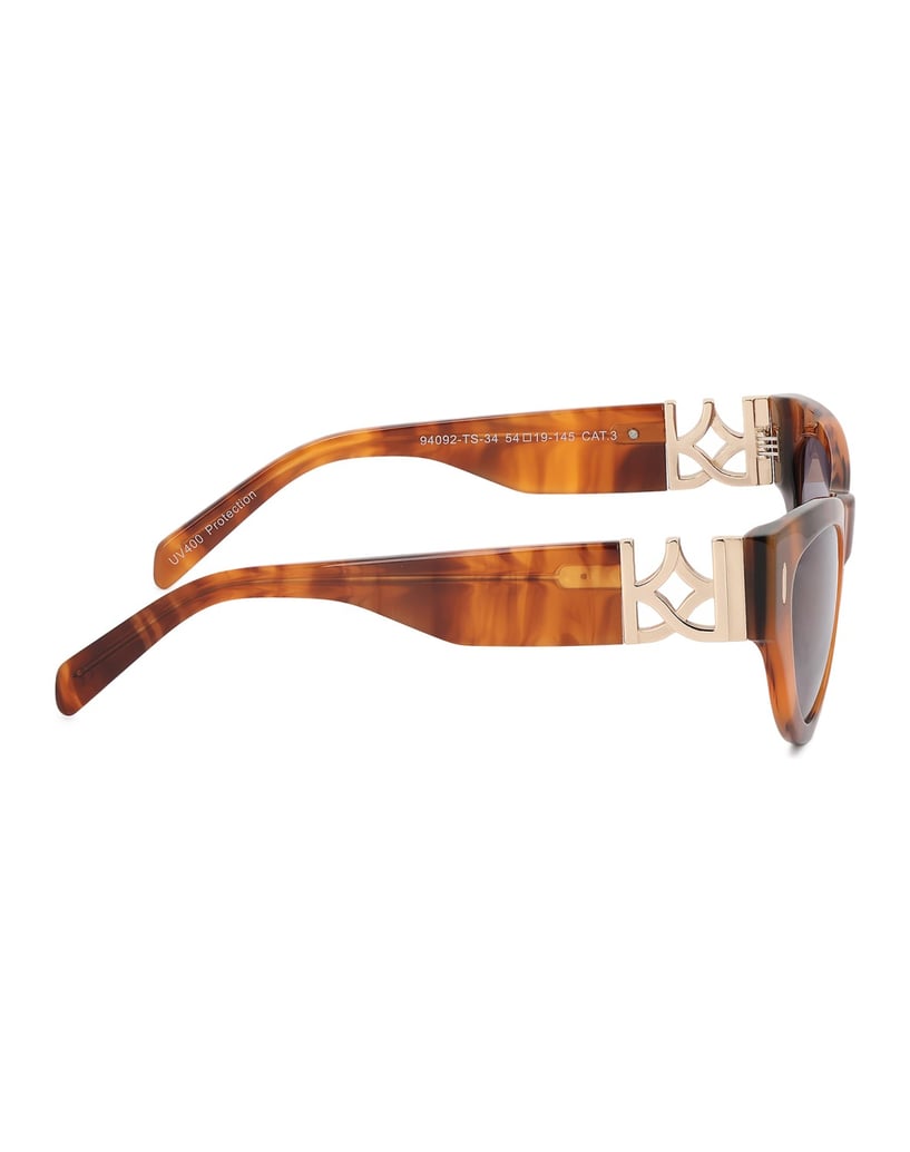 Kazar-Cat-eye-sunglasses-with-a-tortoiseshell-frame-hnědá