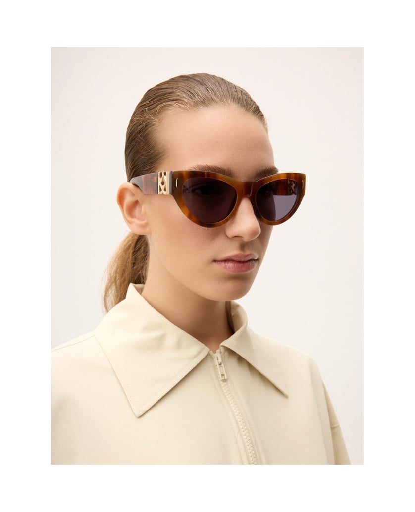 Kazar-Cat-eye-sunglasses-with-a-tortoiseshell-frame-hnědá