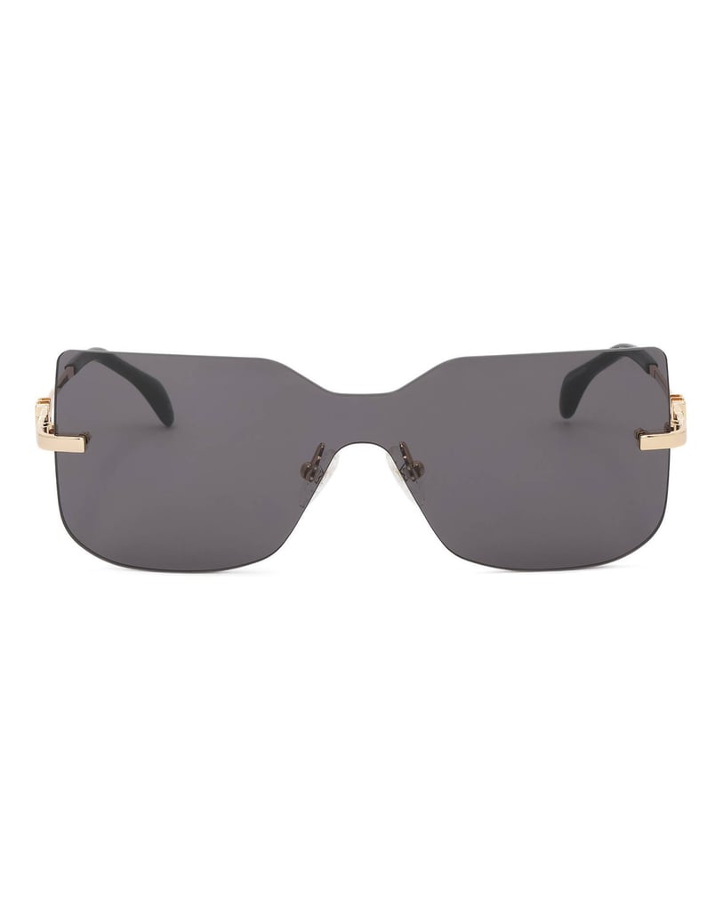 Kazar-Frameless-glasses-with-gold-temples-černá