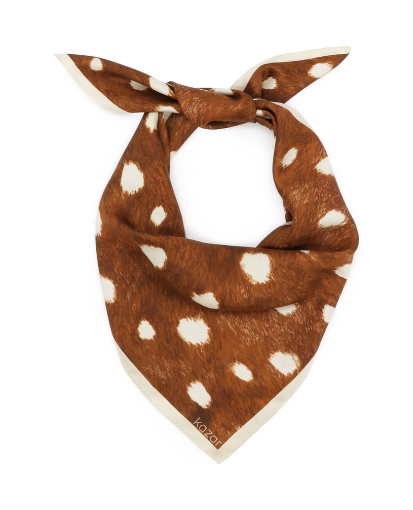 Kazar-Silk-scarf-with-animal-pattern-hnědá