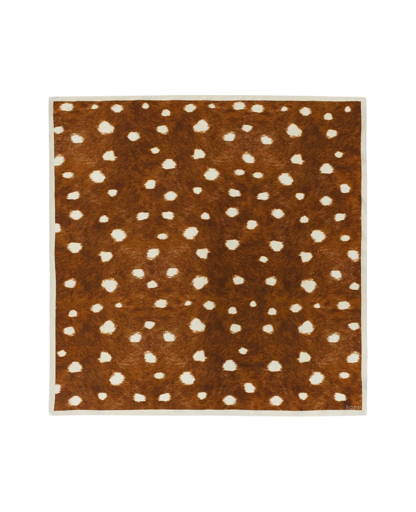 Kazar-Silk-scarf-with-animal-pattern-hnědá