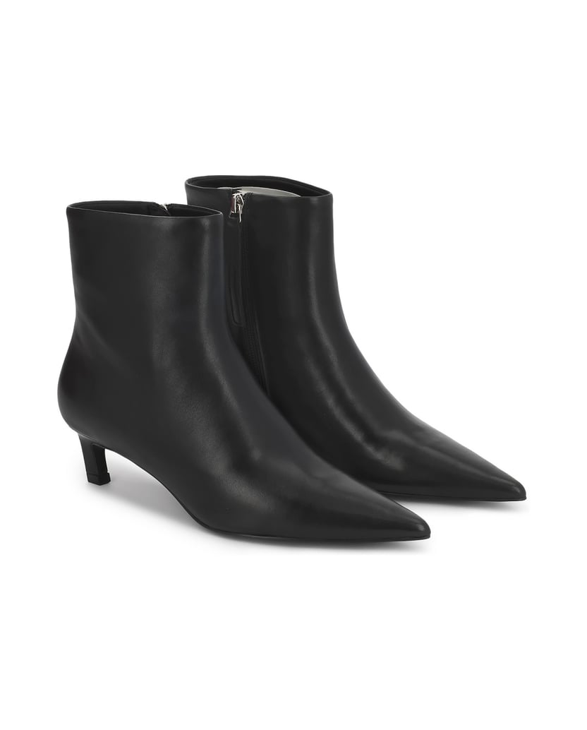 Kazar-Minimalist-leather-kitten-heeled-boots-čierna
