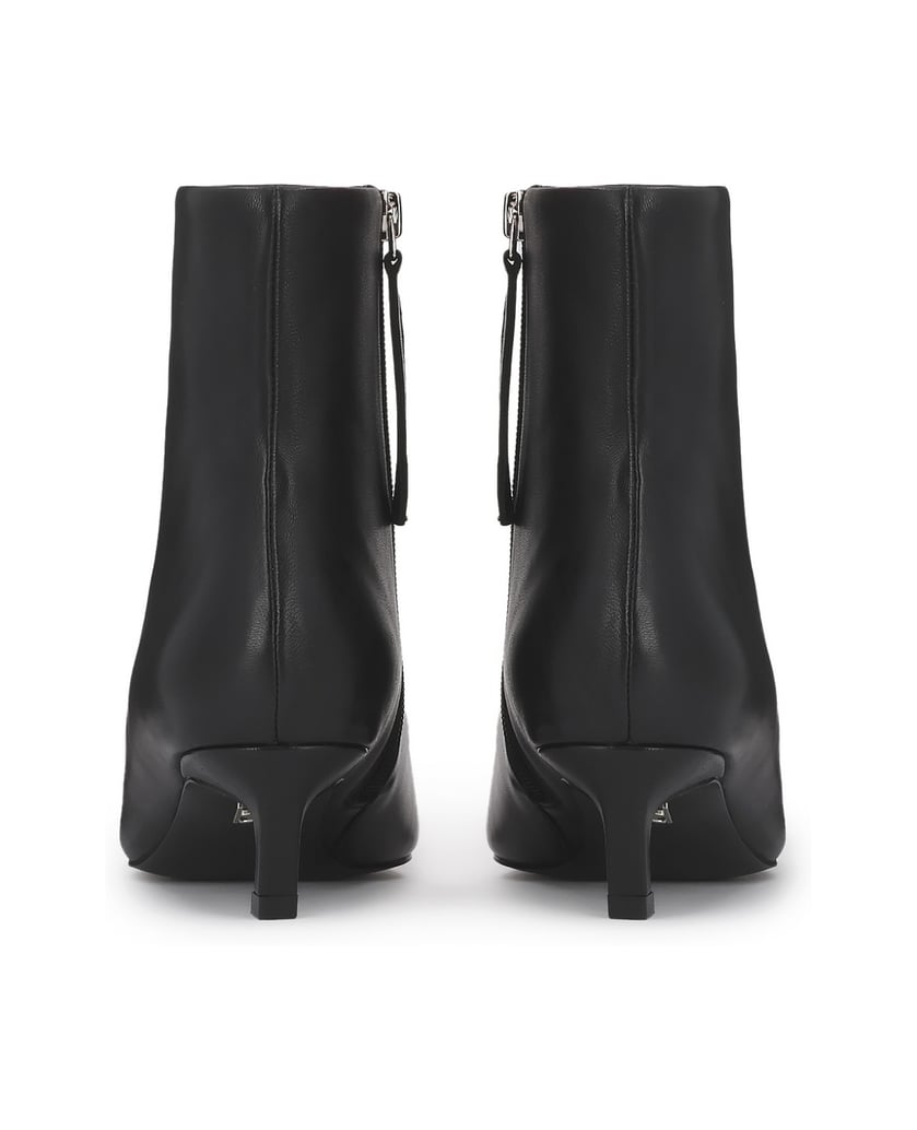Kazar-Minimalist-leather-kitten-heeled-boots-čierna