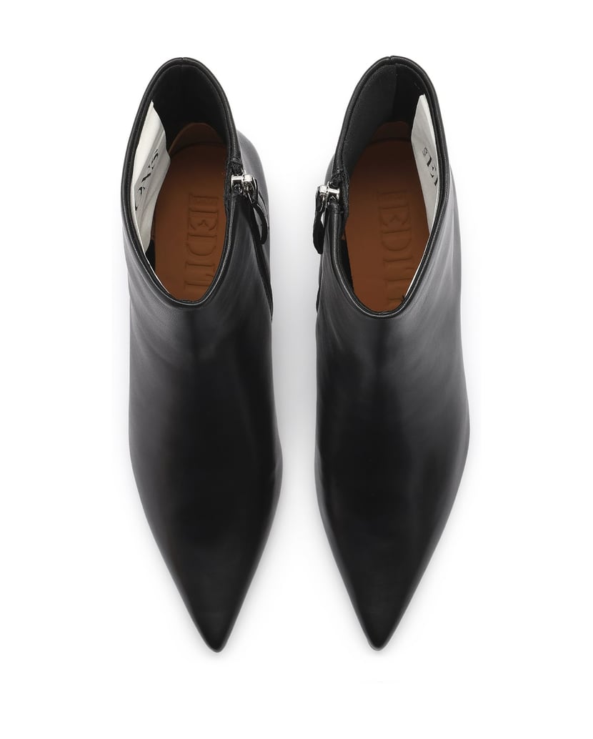 Kazar-Minimalist-leather-kitten-heeled-boots-čierna