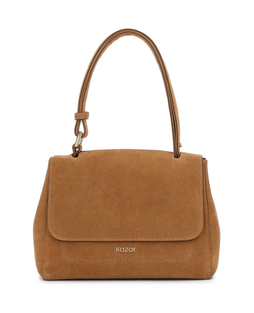 Kazar-Light-brown-handbag-with-adjustable-handle-velbloudí
