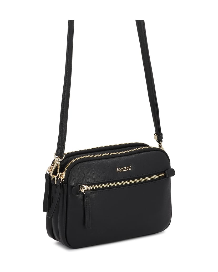 Kazar-Small-handbag-with-zipper-pocket-čierna