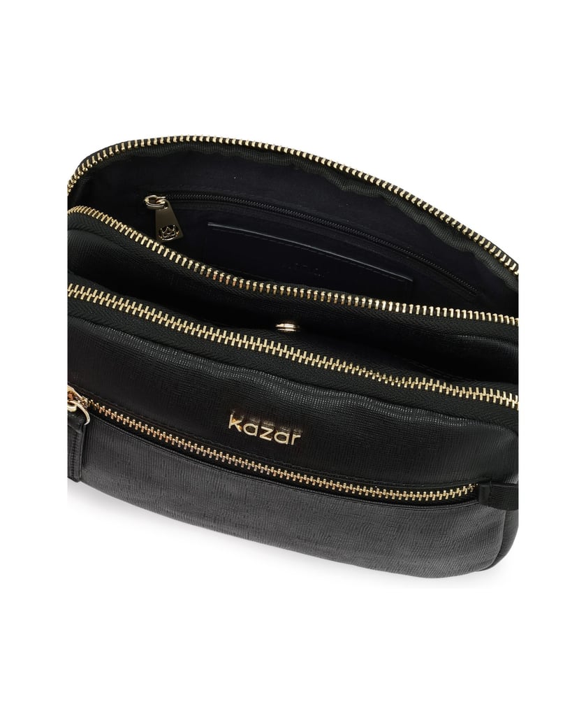 Kazar-Small-handbag-with-zipper-pocket-čierna