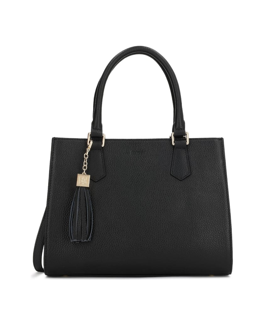 Kazar-Black-leather-handbag-with-metal-legs-čierna
