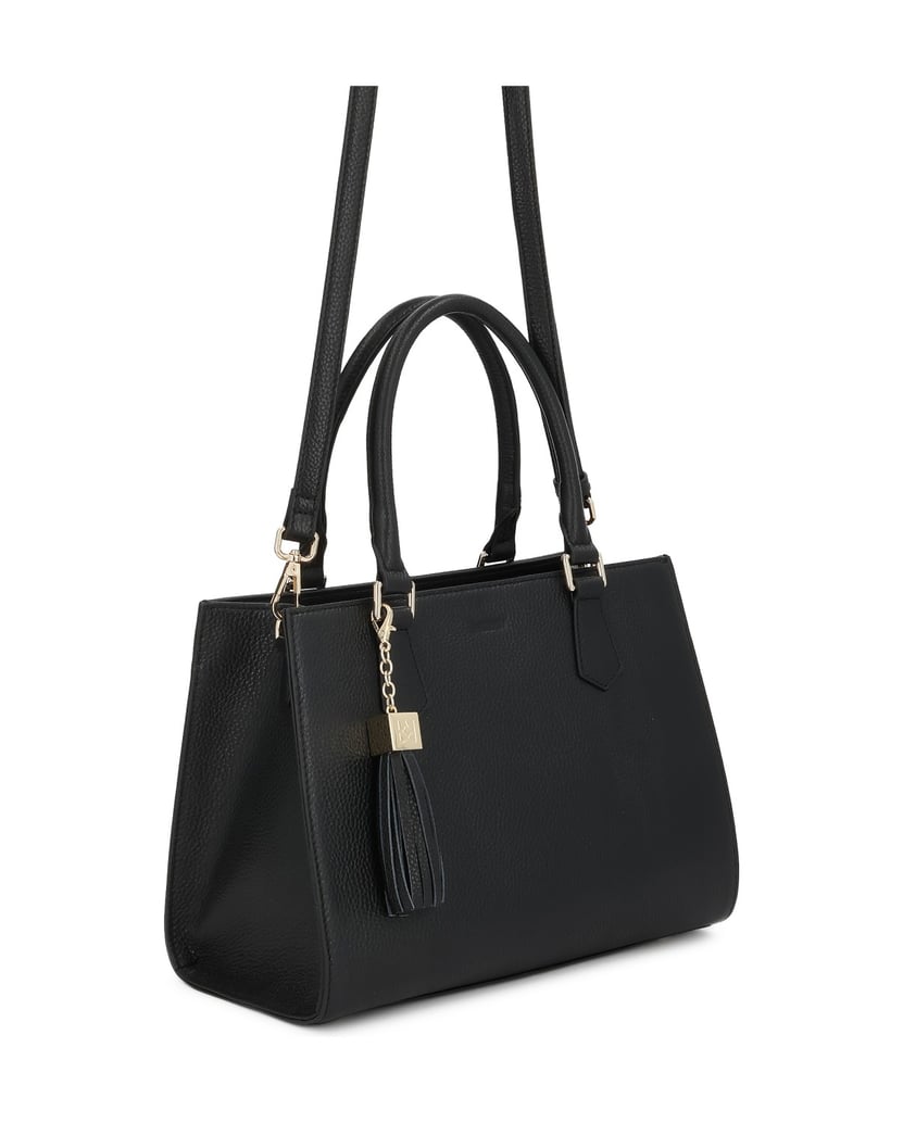 Kazar-Black-leather-handbag-with-metal-legs-čierna