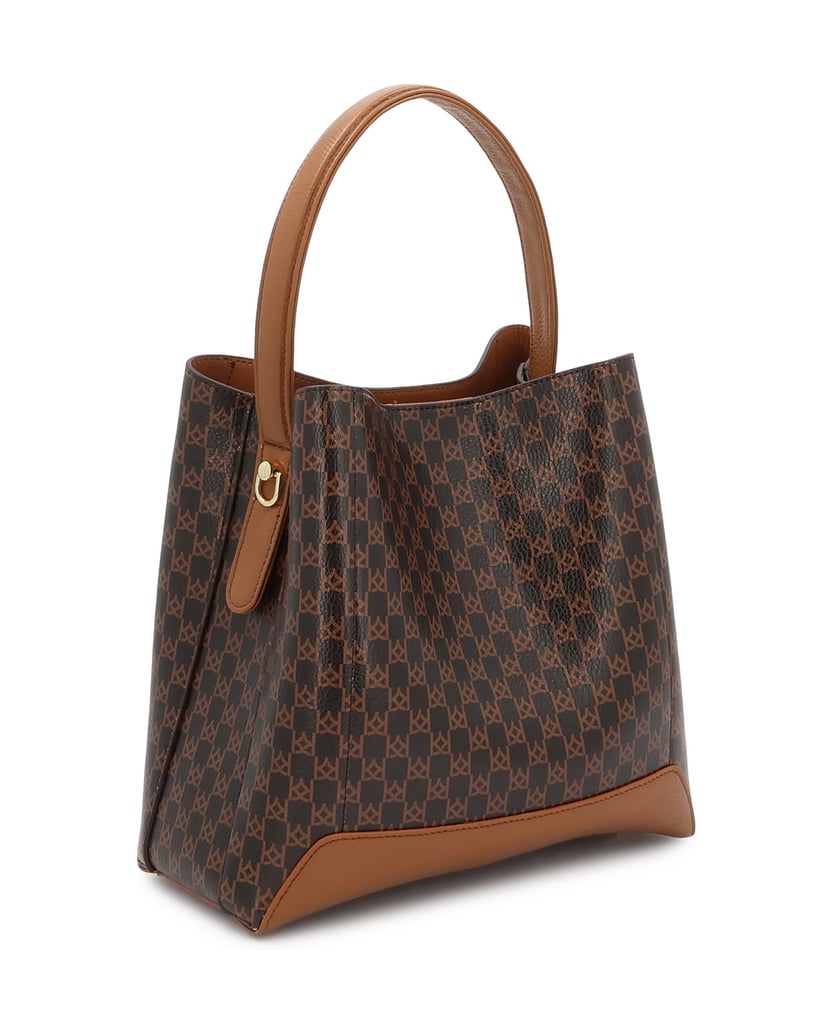 Kazar-Exclusive-leather-handbag-with-signature-KAZAR-clasp-tmavá-hnedá