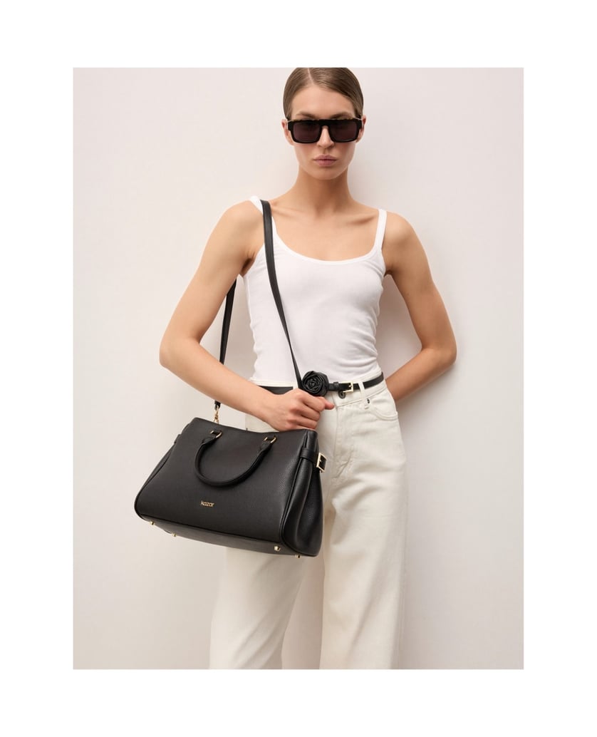 Kazar-Black-pea-leather-handbag-čierna