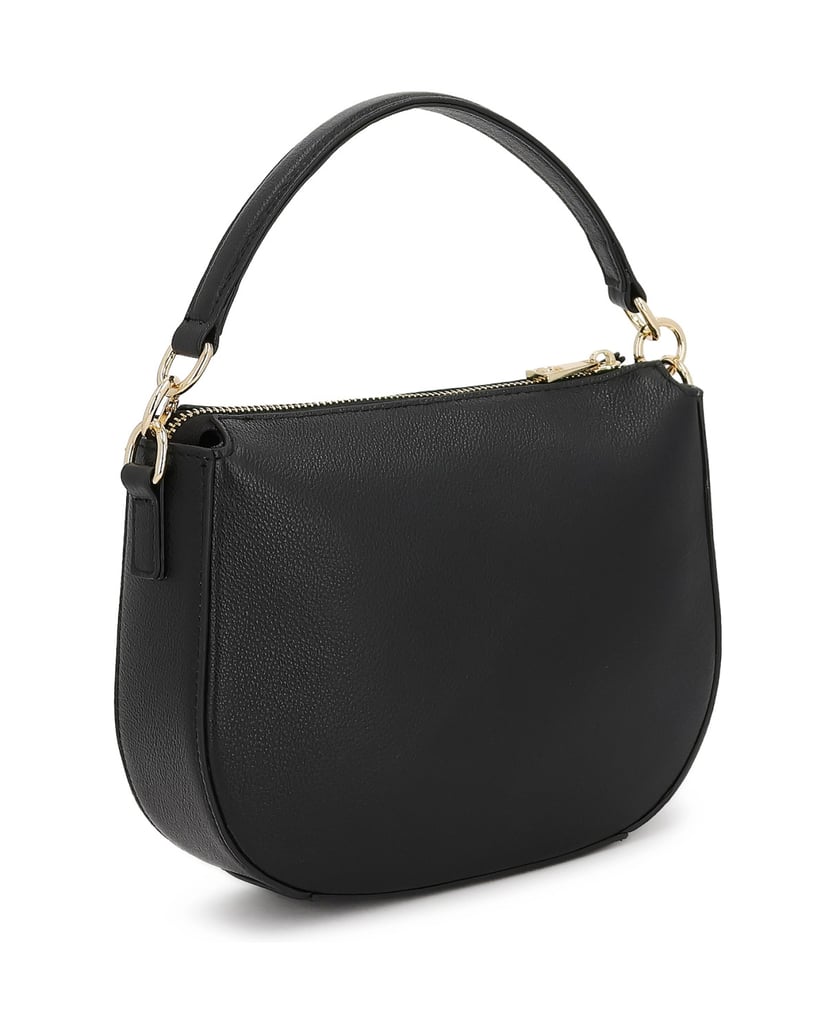 Kazar-Black-leather-handbag-with-two-straps-černá