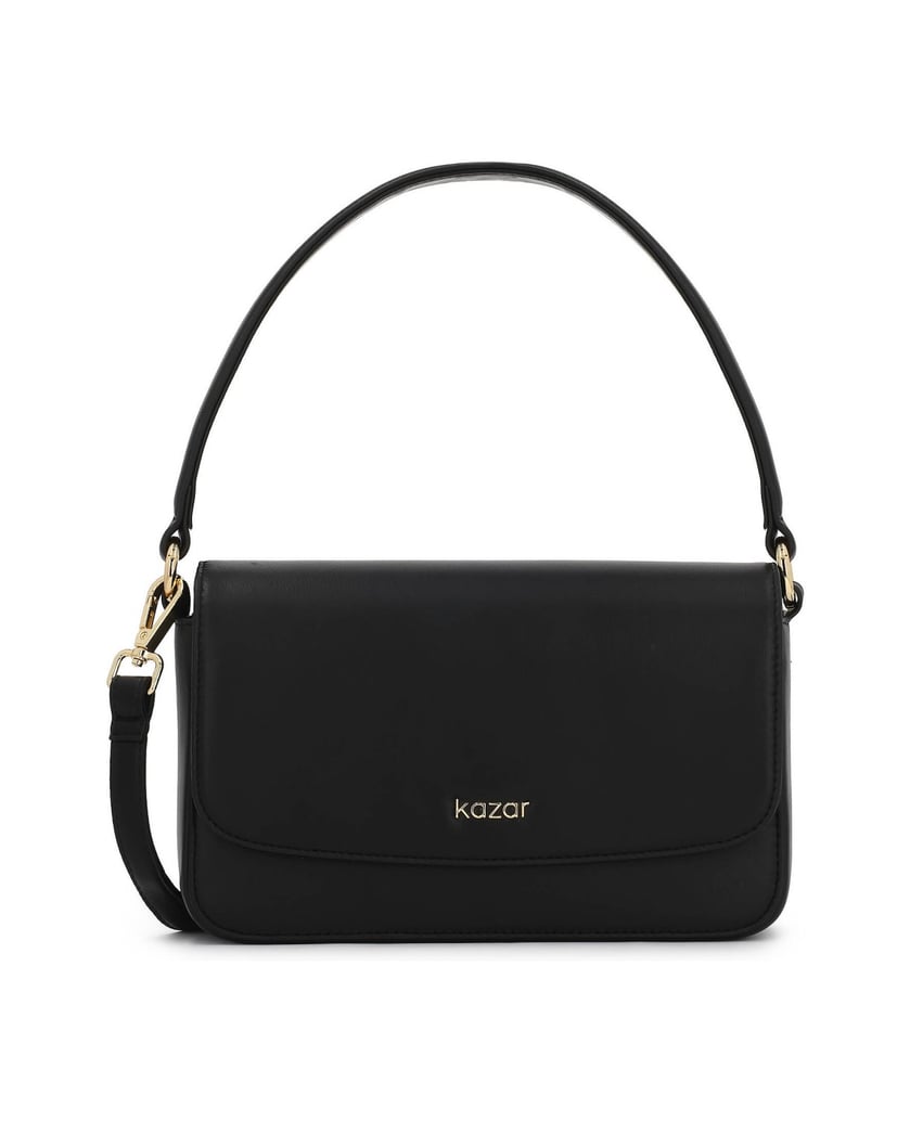 Kazar-Black-handbag-with-flap-černá