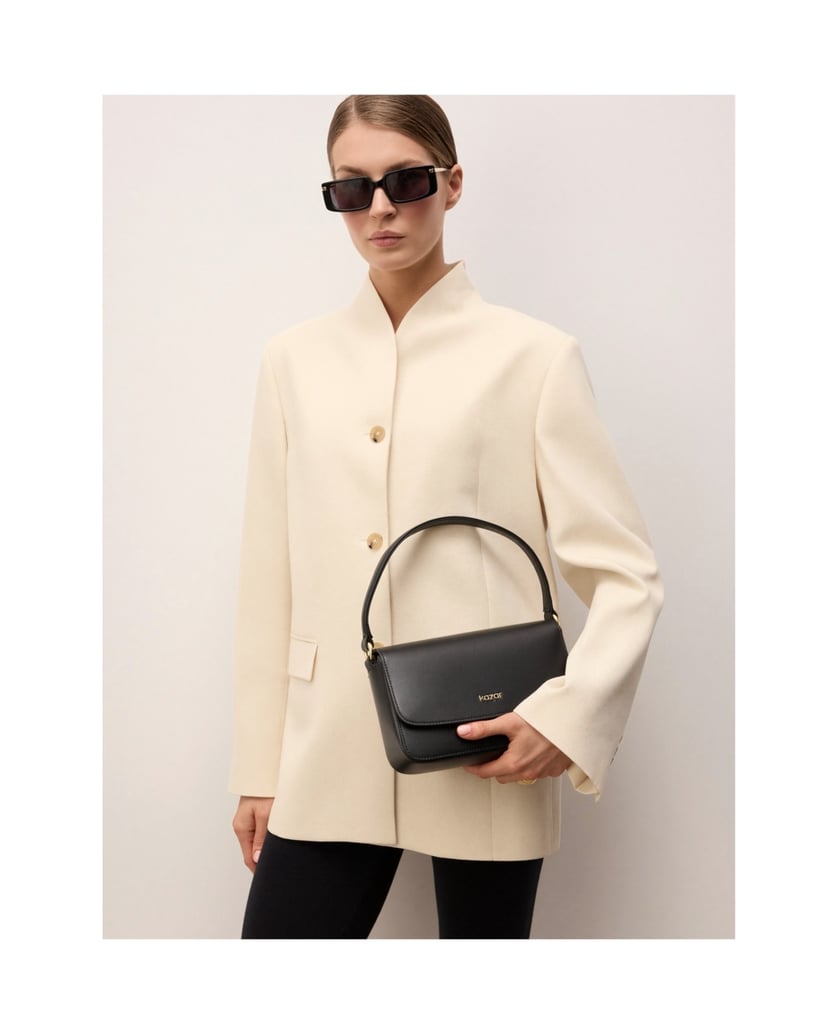Kazar-Black-handbag-with-flap-černá