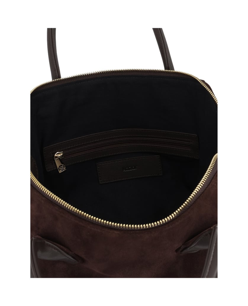Kazar-Braune-Wildleder-Tasche-mit-weicher-Form-braun