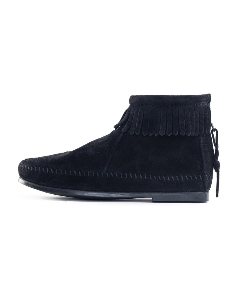 MINNETONKA-Back-Zip-Ankle-Boots-schwarz