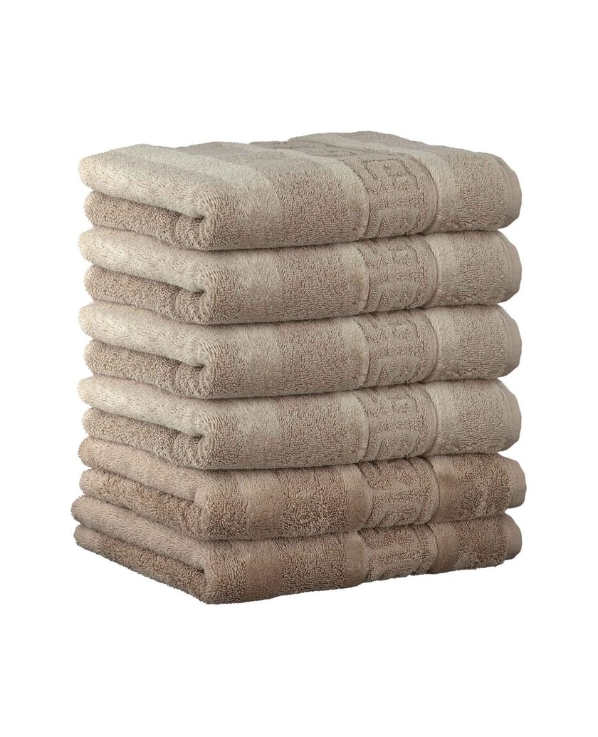 Cawoe-Unisex-Gästetuch-6er-Pack-C-Noblesse-braun