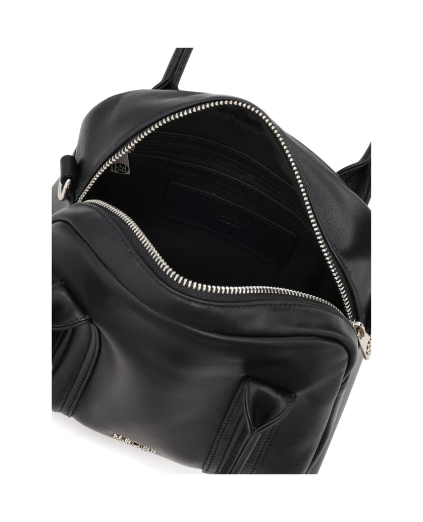 Kazar-Leather-handbag-with-handles-and-strap-čierna