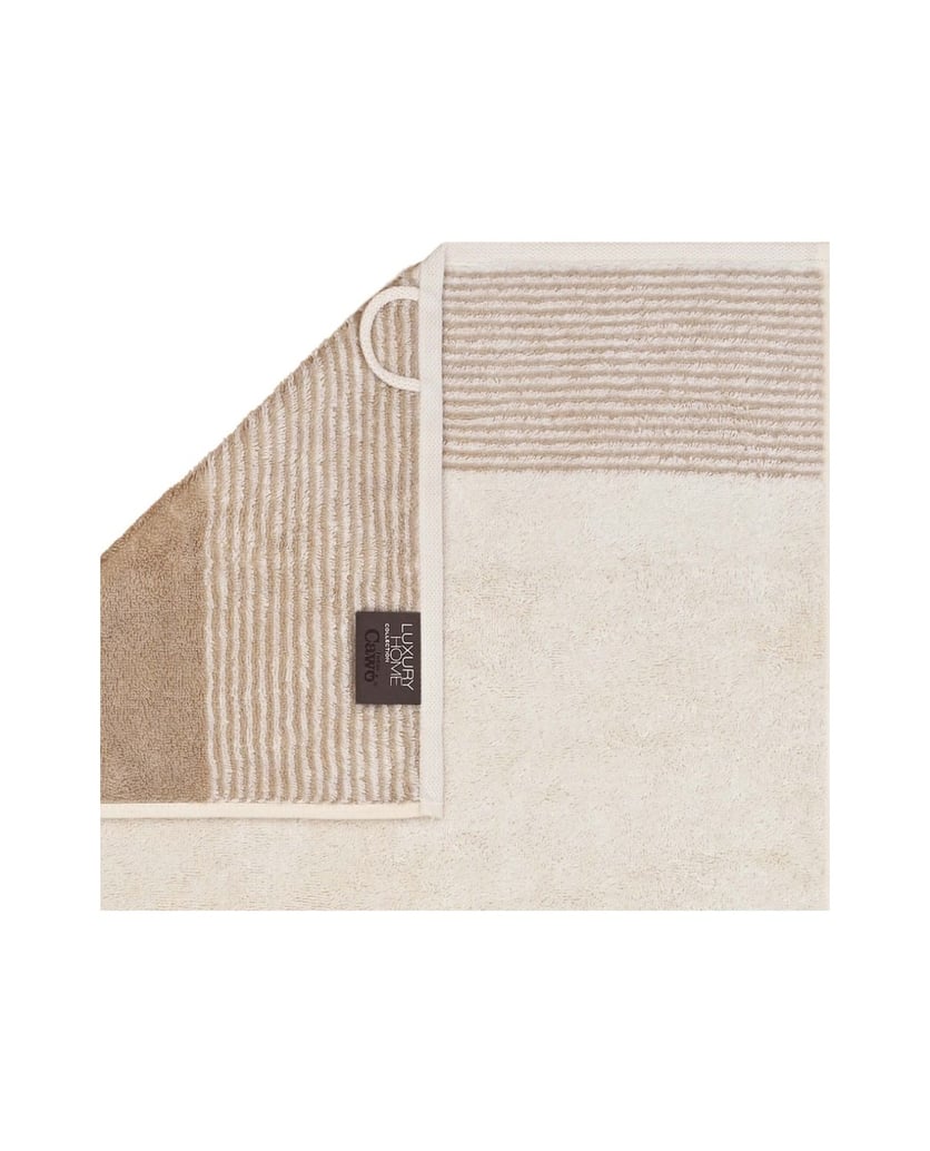 Cawoe-Unisex-Gästetuch-1er-Pack-Luxury-Home-Two-Tone-natur