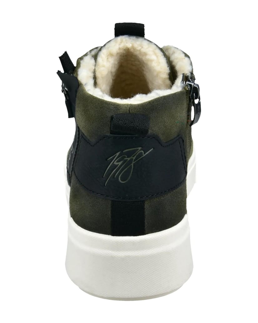 BUGATTI-Schnürstiefel-grün