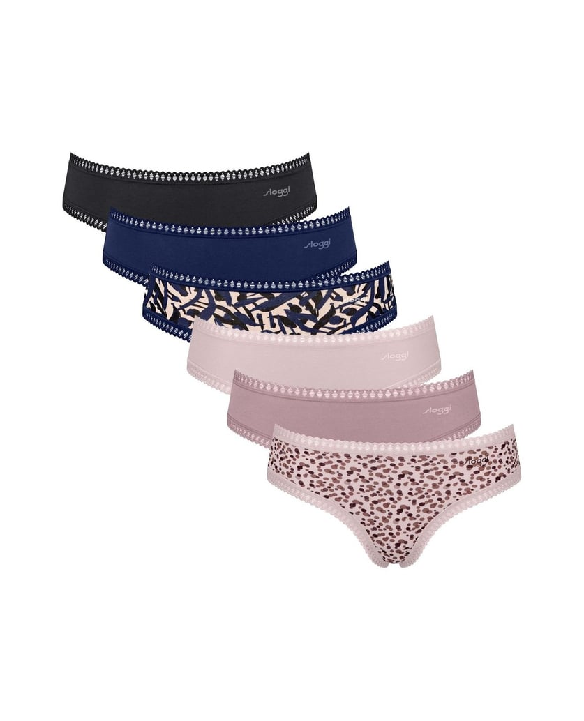Sloggi-Damen-Slip-6er-Pack-GO-Crush-Hipster-C6P-schwarz