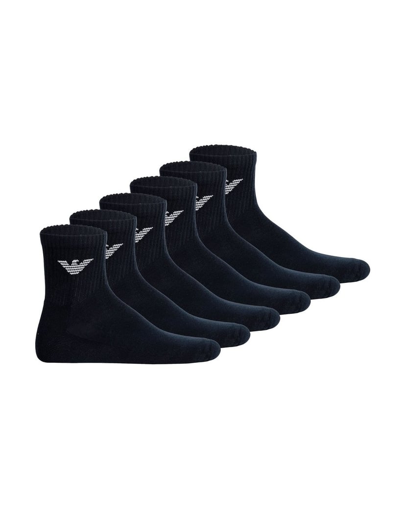 Emporio-Armani-Herren-Socken-6er-Pack-SPORTY-SPONGE-6P-schwarz