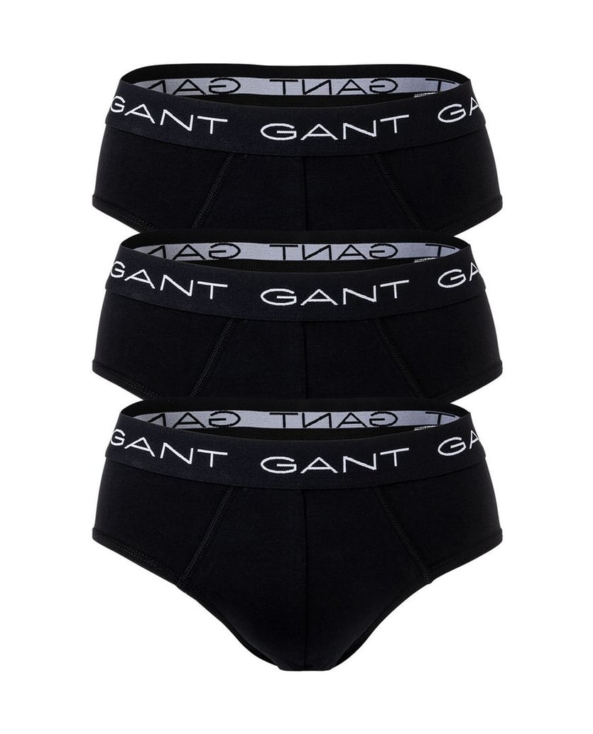 GANT-Herren-Slip-3er-Pack-BRIEF-3-PACK-schwarz
