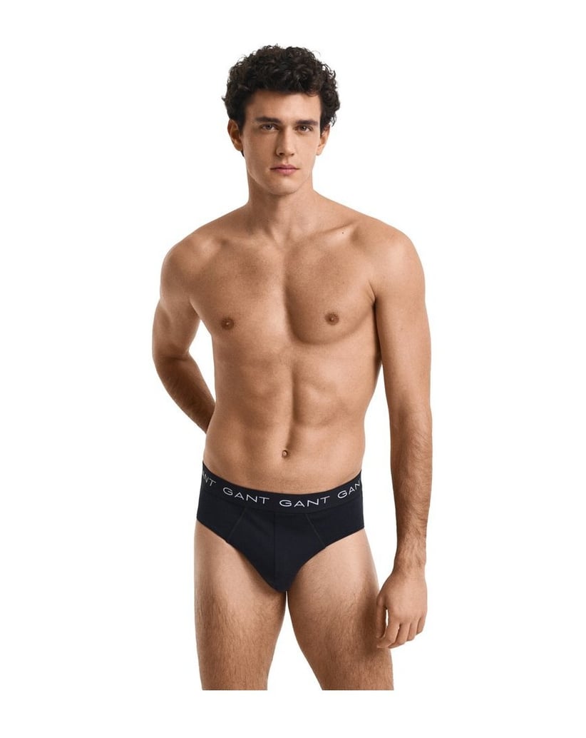 GANT-Herren-Slip-3er-Pack-BRIEF-3-PACK-schwarz