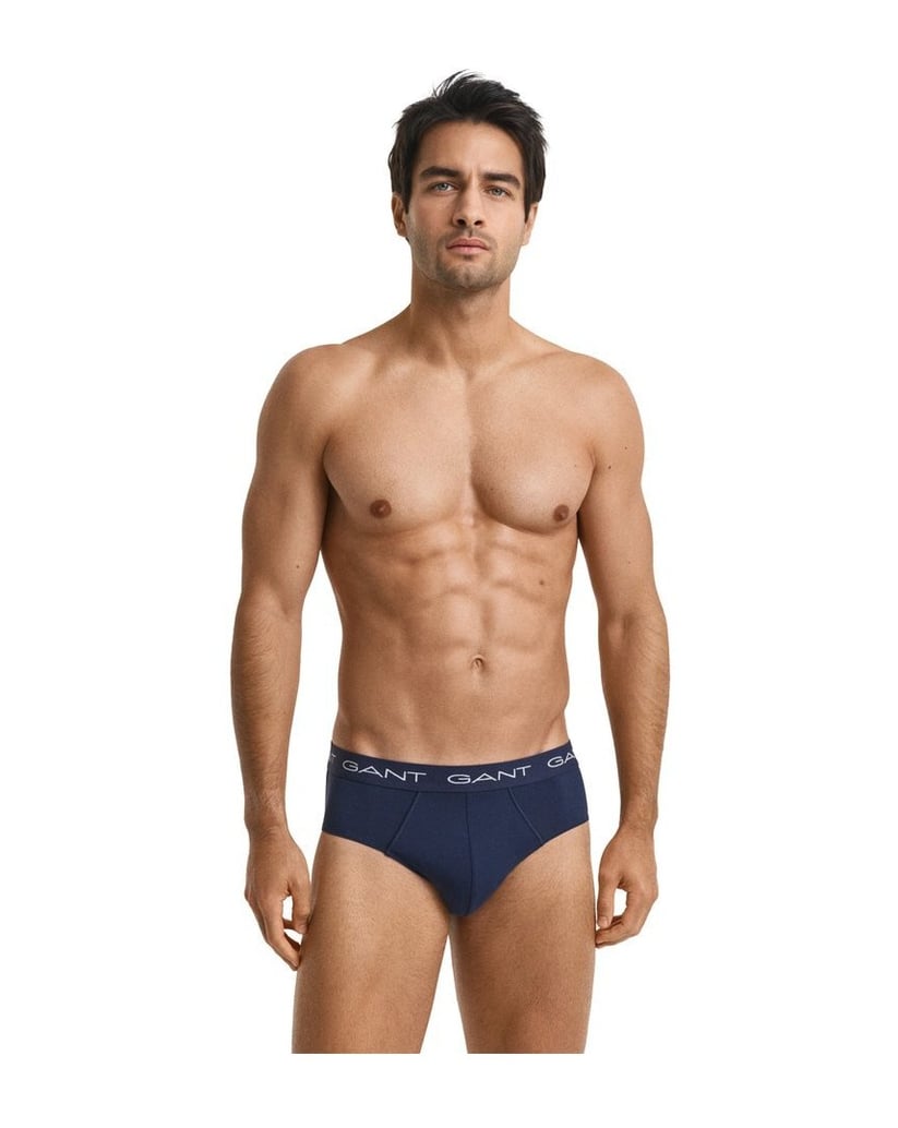 GANT-Herren-Slip-3er-Pack-BRIEF-3-PACK-schwarz