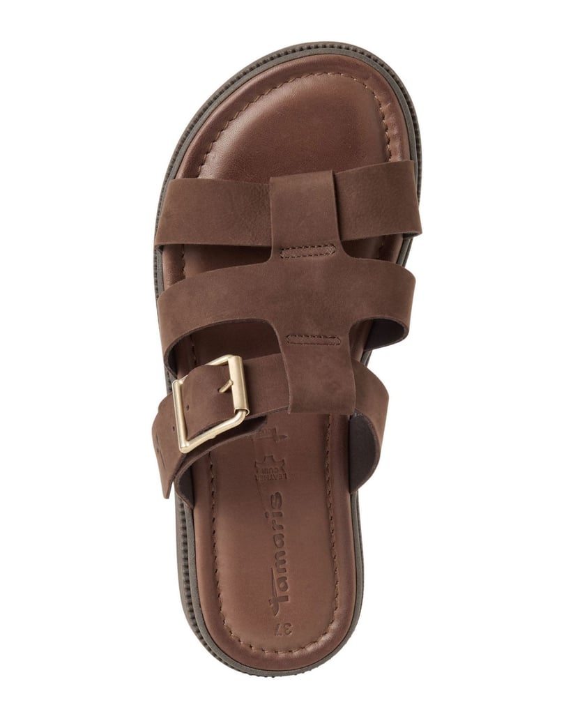 TAMARIS-Pantoffel-braun