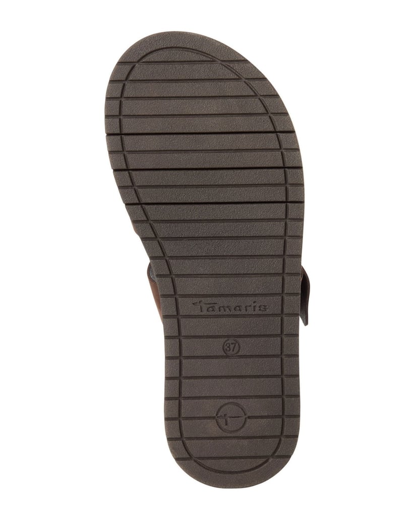 TAMARIS-Pantoffel-braun