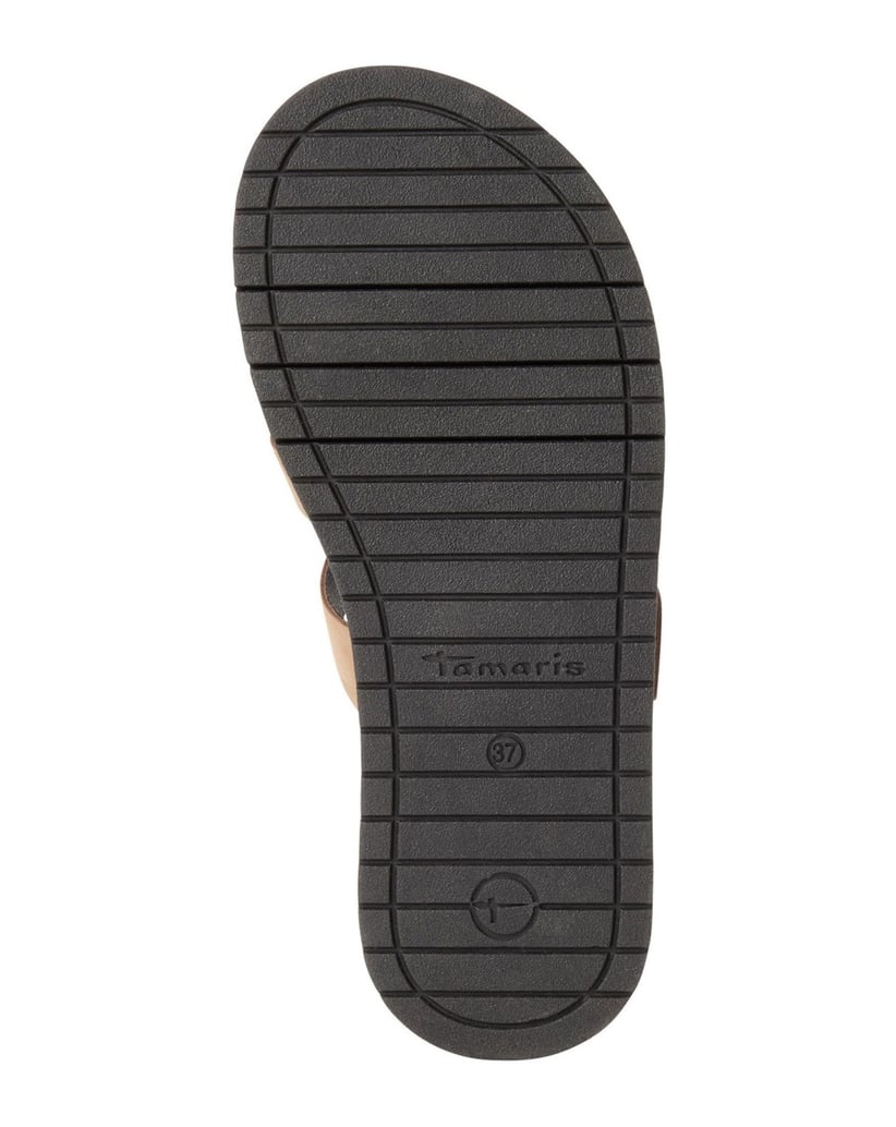 TAMARIS-Pantoffel-braun