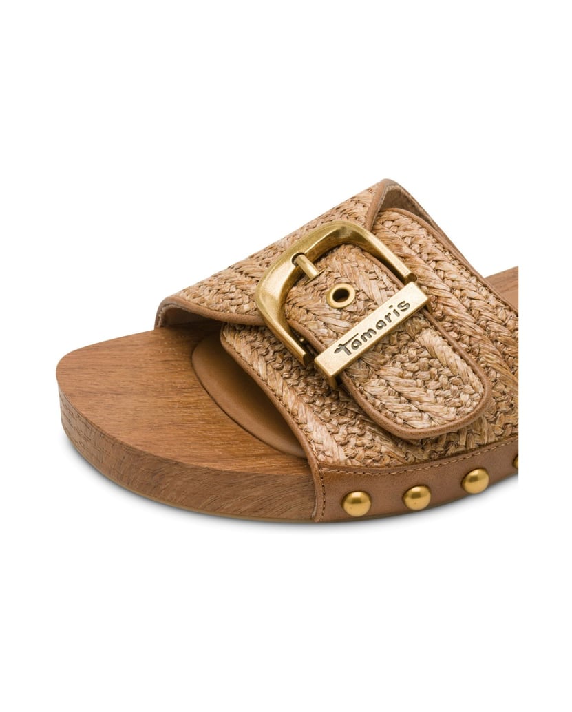 TAMARIS-Pantoffel-braun